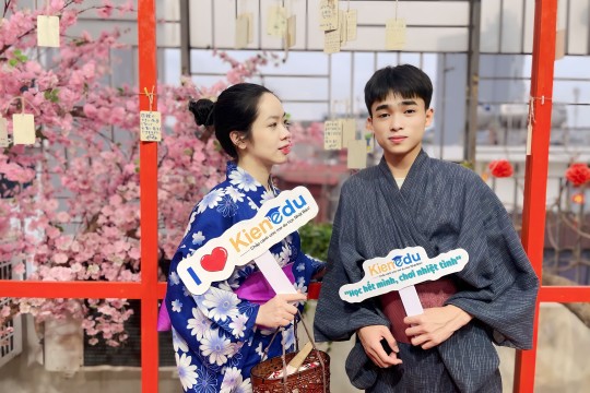 KIẾN EDU - MẶC YUKATA TRẢI NGHIỆM LỚP HỌC TRÀ ĐẠO