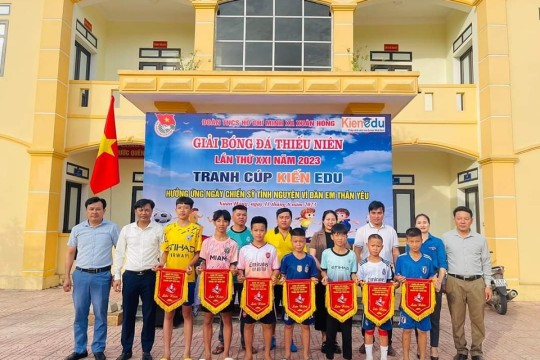 ĐỒNG HÀNH CÙNG GIẢI BÓNG ĐÁ THIẾU NIÊN XÃ XUÂN HỒNG LẦN THỨ XI NĂM 2023
